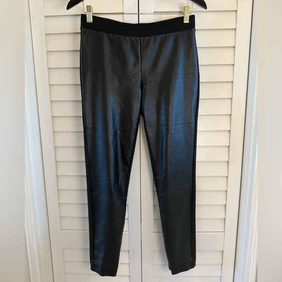 Lauren Ralph Lauren Women’s Black Faux Leather Panel Pants Size 6 - Picture 4 of 8